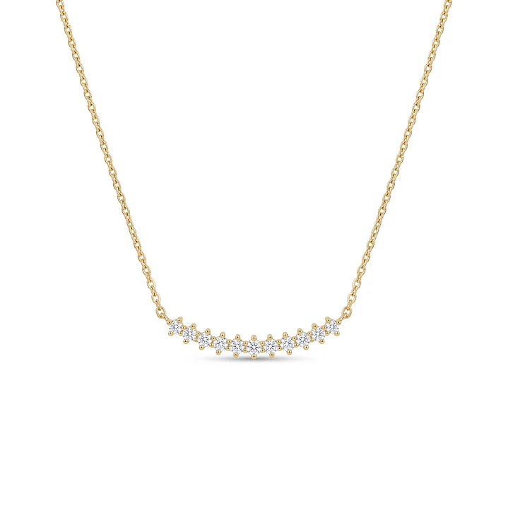 Collar Oro Amarillo 18kt Diamantes 18Pts Total 3