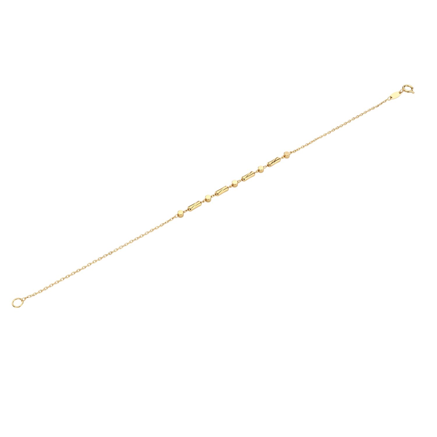Pulsera de Oro 18Kt  Barra Punto 3