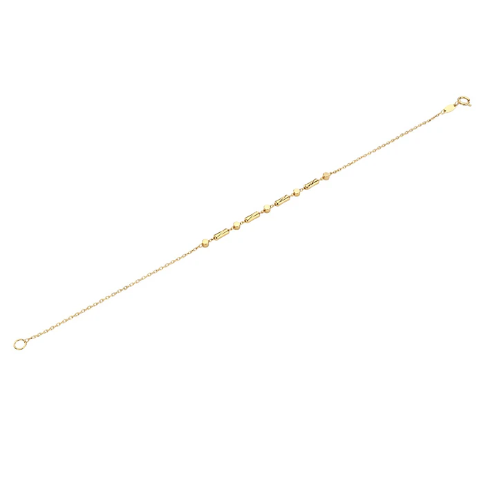 Pulsera de Oro 18Kt  Barra Punto 3