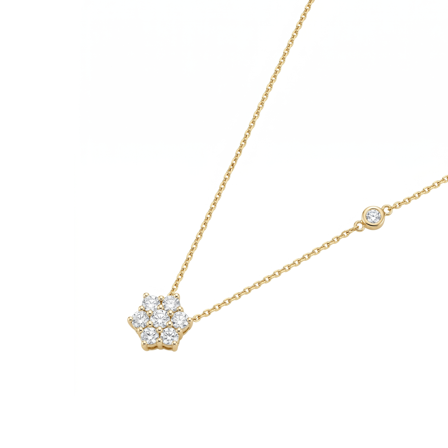 Collar Oro Amarillo 18kt Diamantes 54 Pts 1