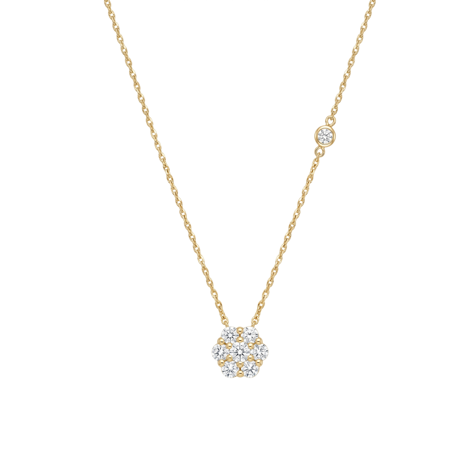 Collar Oro Amarillo 18kt Diamantes 54 Pts 2