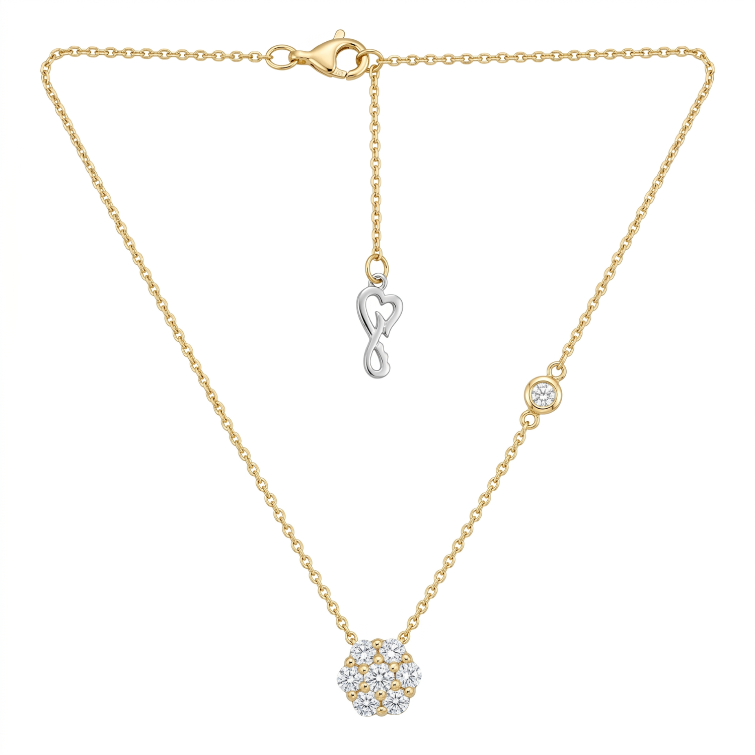 Collar Oro Amarillo 18kt Diamantes 54 Pts 3