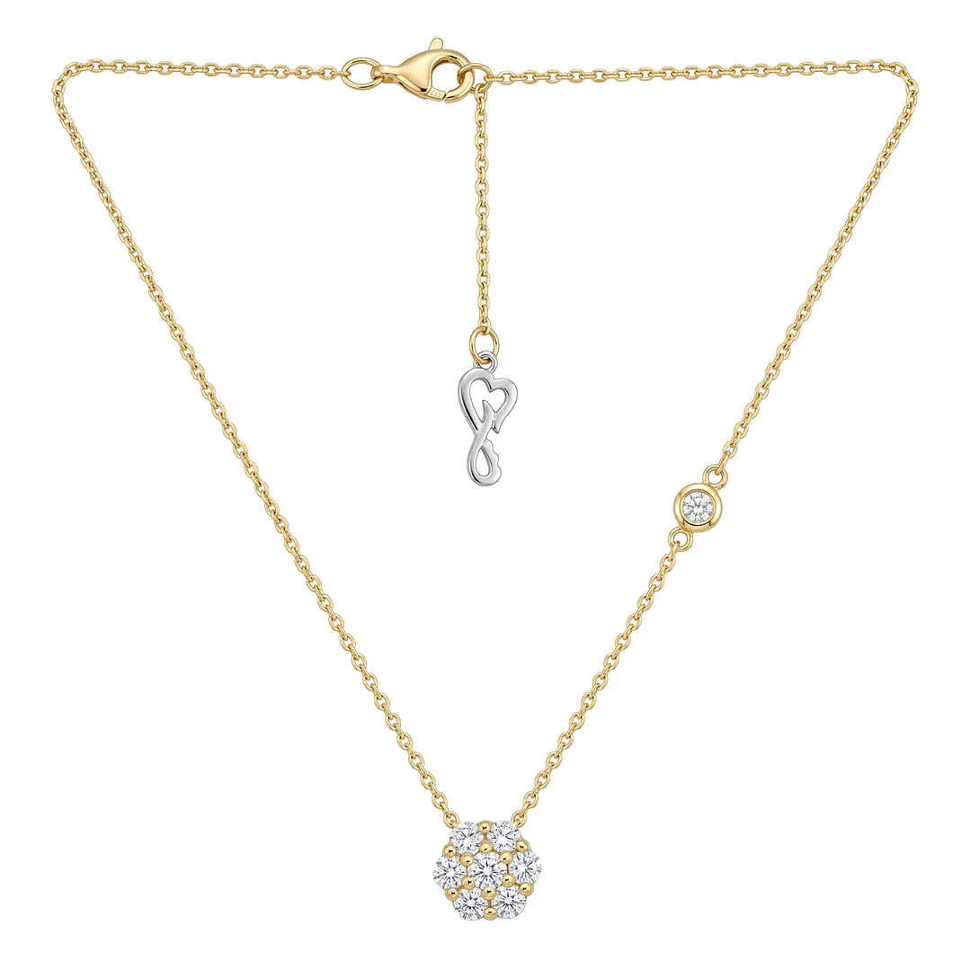 Collar Oro Amarillo 18kt Diamantes 54 Pts 3