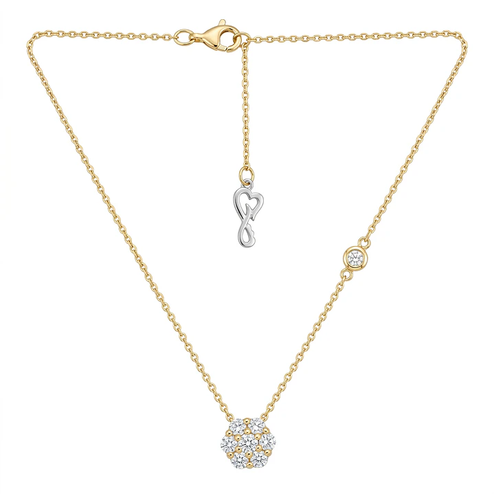 Collar Oro Amarillo 18kt Diamantes 54 Pts 3