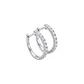 Aros Platino 900 Diamantes Argollas 36 Pts - Miniatura 2