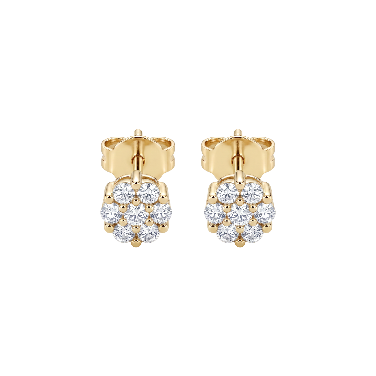 Aros Oro Amarillo 18kt Diamantes 33 Pts 2