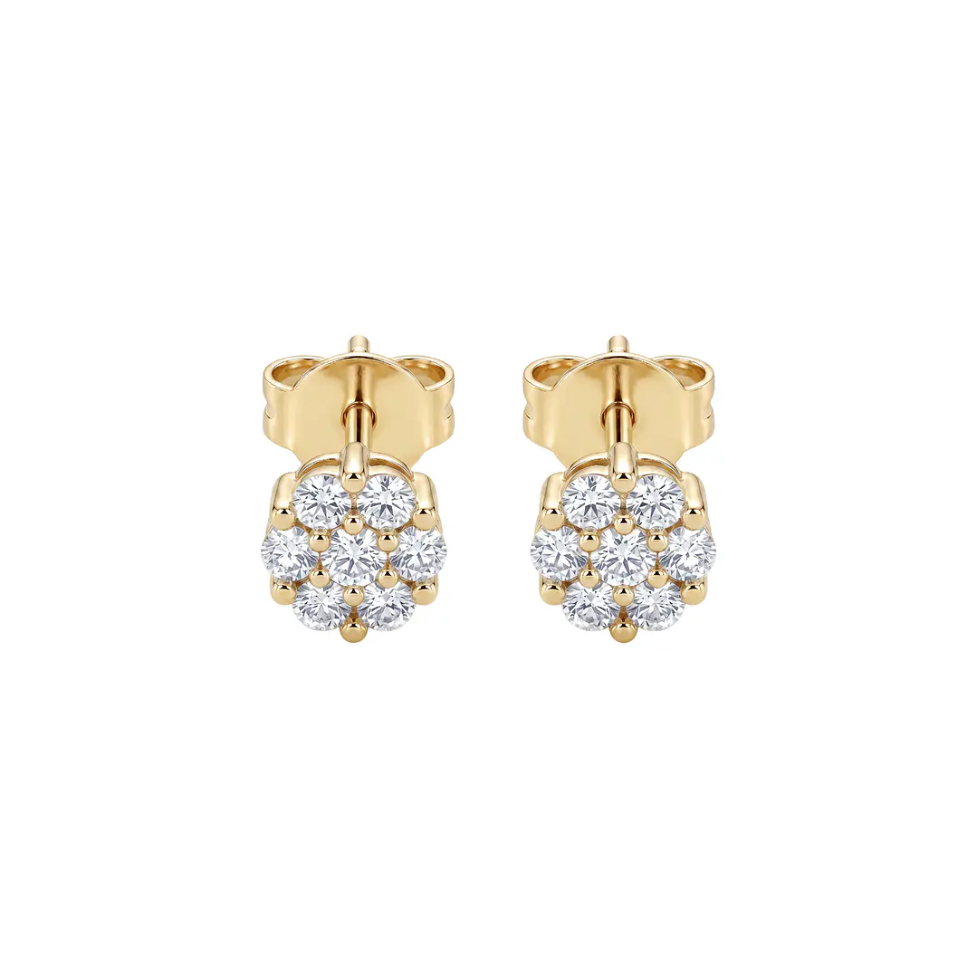 Aros Oro Amarillo 18kt Diamantes 33 Pts 2