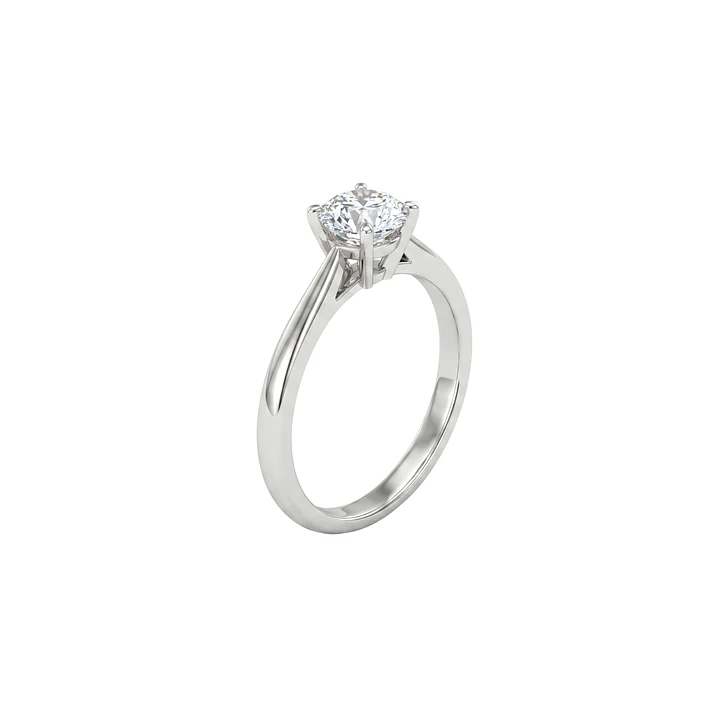 Anillo Oro Blanco 18kt Diamantes Solitario 30 Pts 1