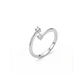 Anillo Oro Blanco 18kt Diamantes 10 Pts Cruzado - Miniatura 1