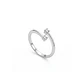Anillo Oro Blanco 18kt Diamantes 10 Pts Cruzado - Miniatura 3