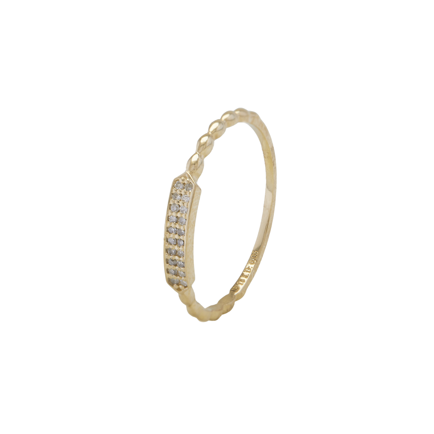 Anillo Oro Amarillo 18kt Diamantes 5 Pts Corte Brillante SI/H 1