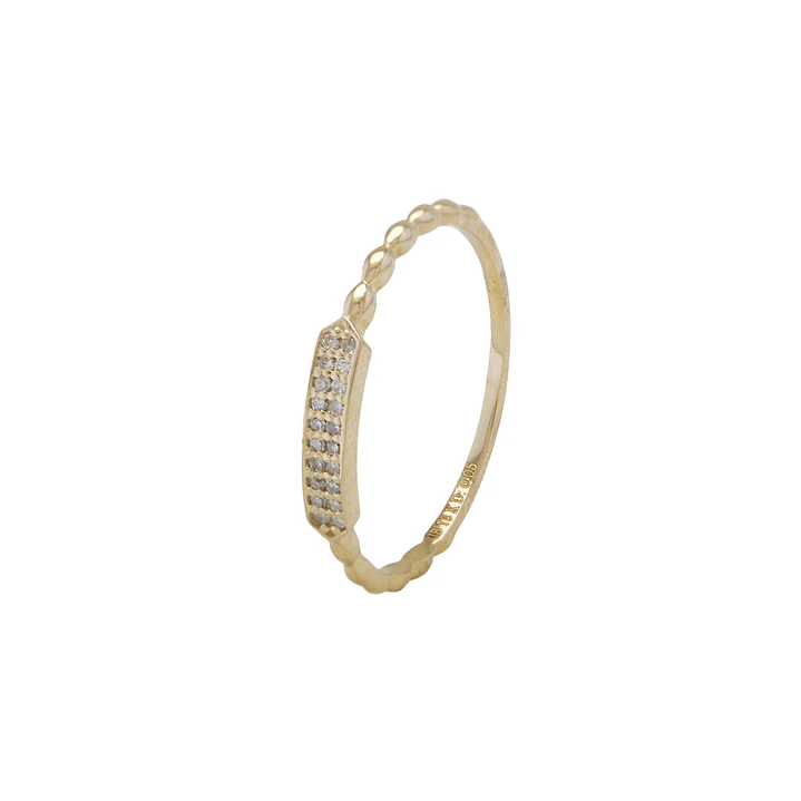 Anillo Oro Amarillo 18kt Diamantes 5 Pts Corte Brillante SI/H 1