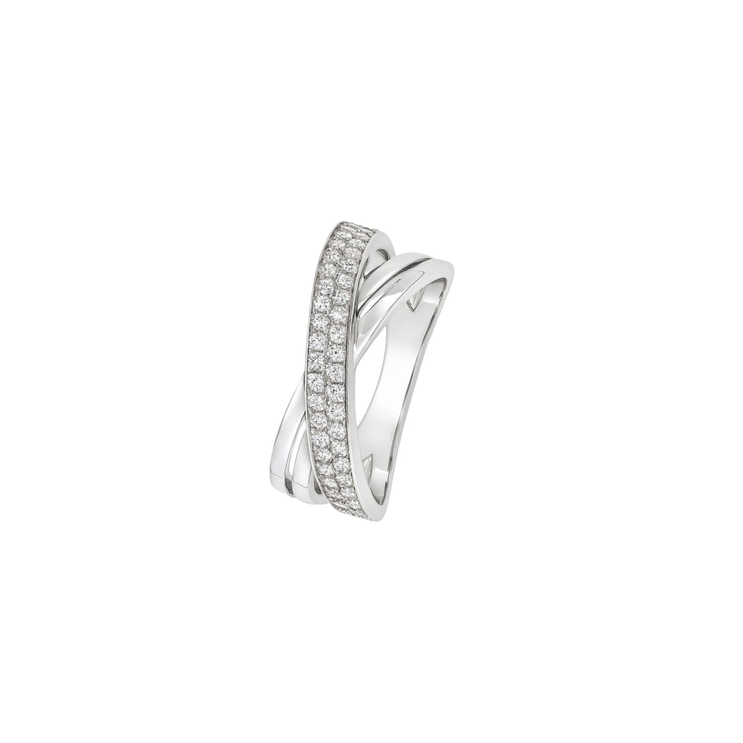 Anillo de Oro Blanco 18kt con Diamantes de 37 Puntos Totales Corte Brillante SI/H - By Danielle Costantini 1