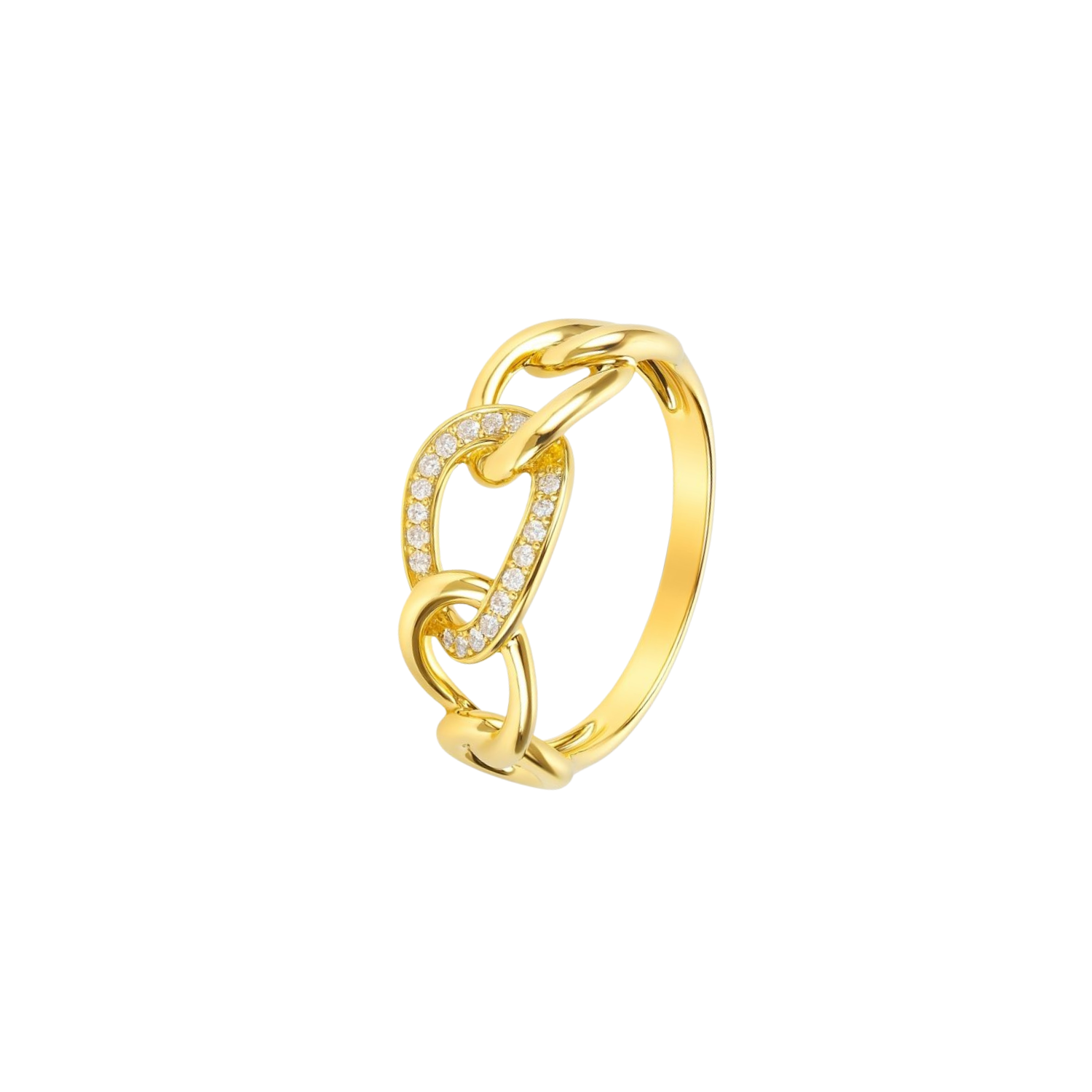 Anillo de Oro 18kt con Diamantes de 13 Puntos Totales Corte Brillante SI /H - By Danielle Costantini 1