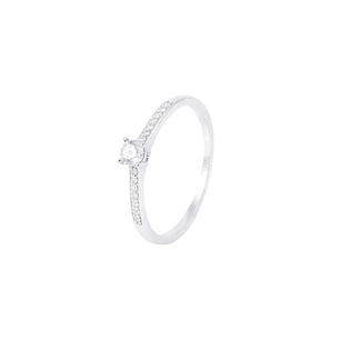 Anillo Compromiso Oro Blanco 18kt Diamantes Tipo Solitario 21pts