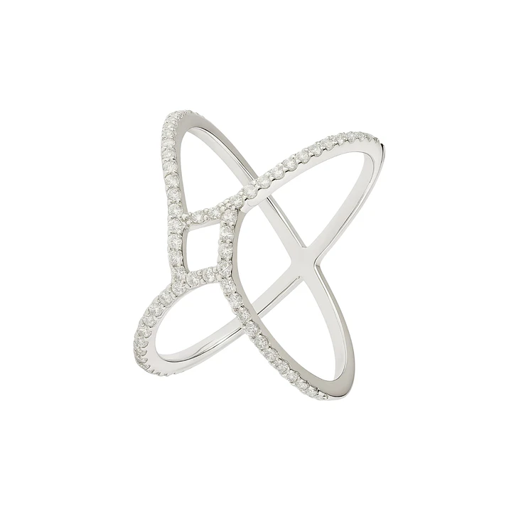 Anillo Oro Blanco 18kt Diamantes 16 Pts | Danielle Costantini 1