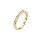 Anillo Oro Amarillo 18kt Diamantes 11 Pts 1/2 Cintillo - Miniatura 1