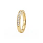 Anillo Oro Amarillo 18kt Diamantes 11 Pts 1/2 Cintillo - Miniatura 2