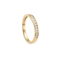 Anillo Oro Amarillo 18kt Diamantes 11 Pts 1/2 Cintillo - Miniatura 3