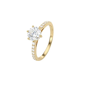 Anillo Oro Miel 18kt Destello Supremo