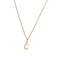 Colgante Inicial C Radiante Oro Miel 18kt - Miniatura 2
