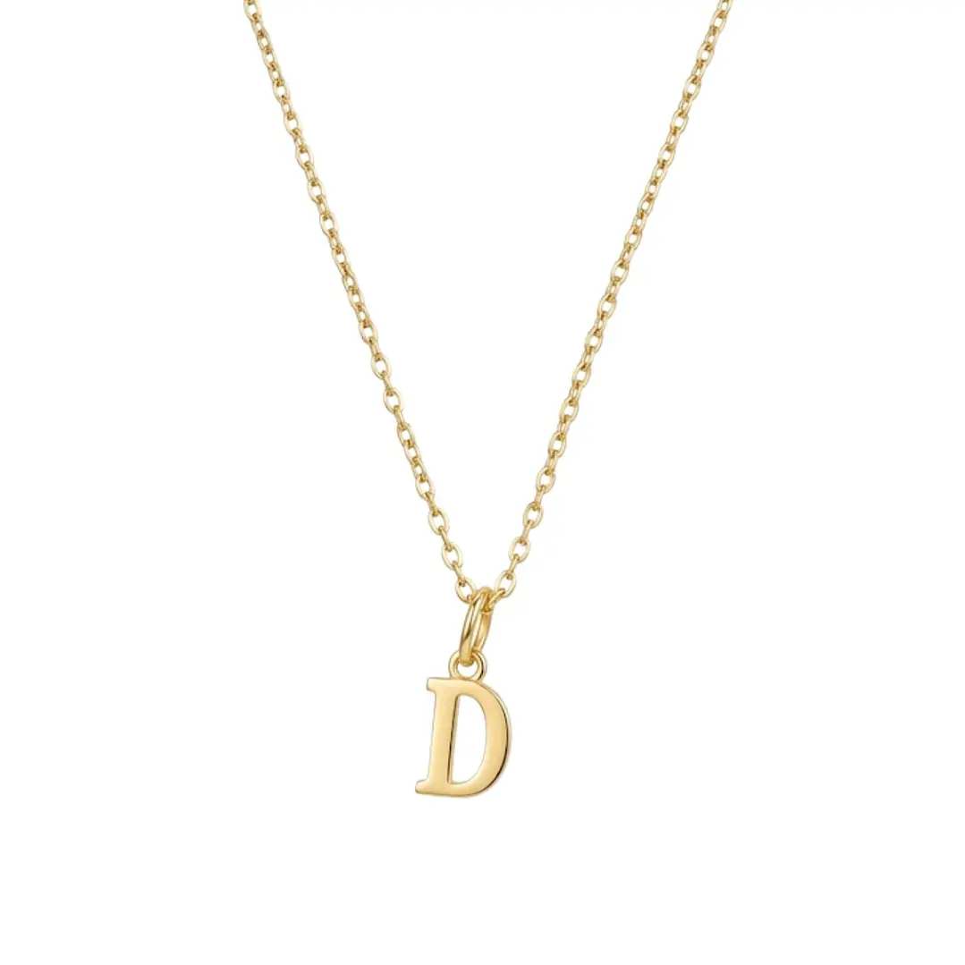 Colgante Inicial D Elegance Oro Miel 18kt 2