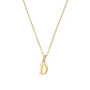 Colgante Inicial D Elegance Oro Miel 18kt
