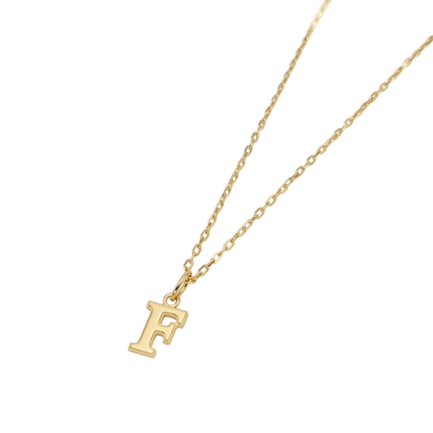 Colgante Inicial F Prestigio Oro Miel 18kt 3