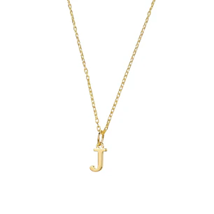 Colgante Inicial J Encanto Oro Miel 18kt
