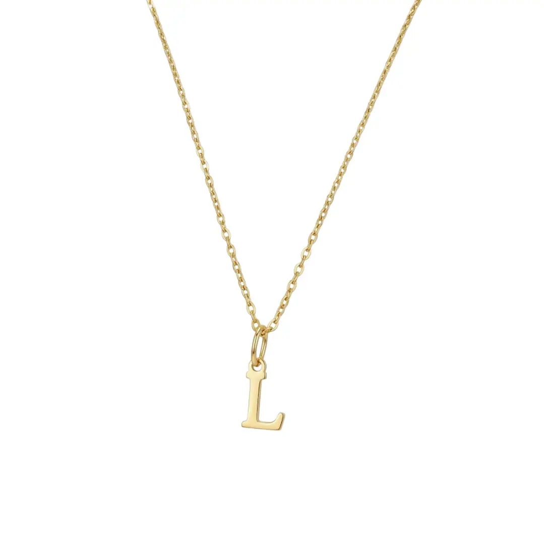 Colgante Inicial L Selecta Oro Miel 18kt 2