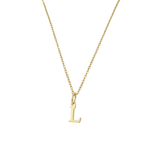 Colgante Inicial L Selecta Oro Miel 18kt