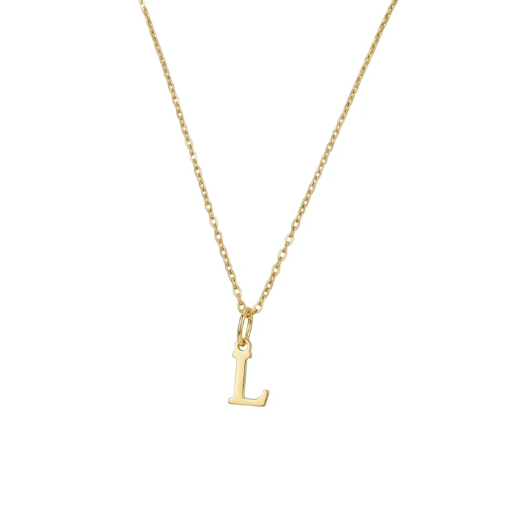 Colgante Inicial L Selecta Oro Miel 18kt 2