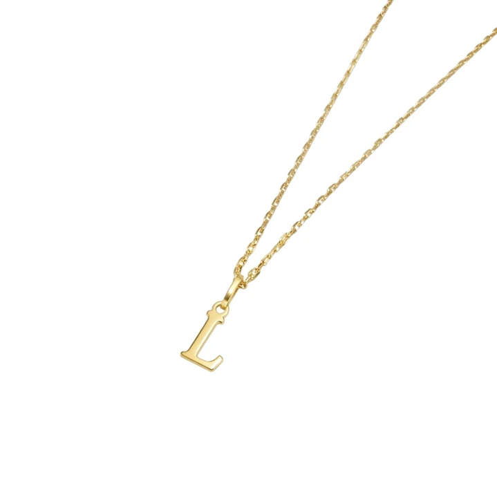 Colgante Inicial L Selecta Oro Miel 18kt 3