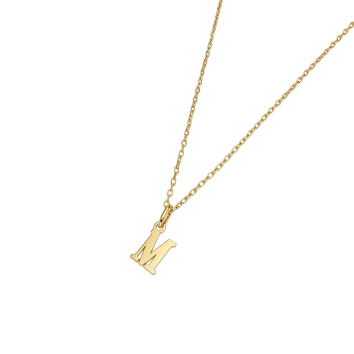 Colgante Inicial M Suprema Oro Miel 18kt 3