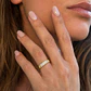 Anillo de Oro 18kt Relieve con Circonitas - Miniatura 4