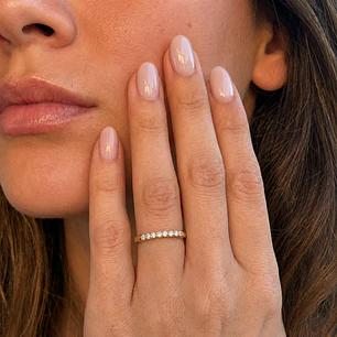 Anillo Oro Amarillo 18kt Diamantes 15 Pts