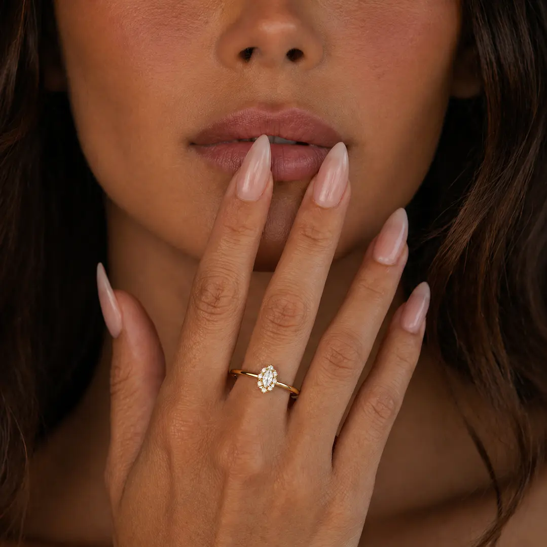 Anillo Compromiso de Oro 18Kt Lady Circonita 4