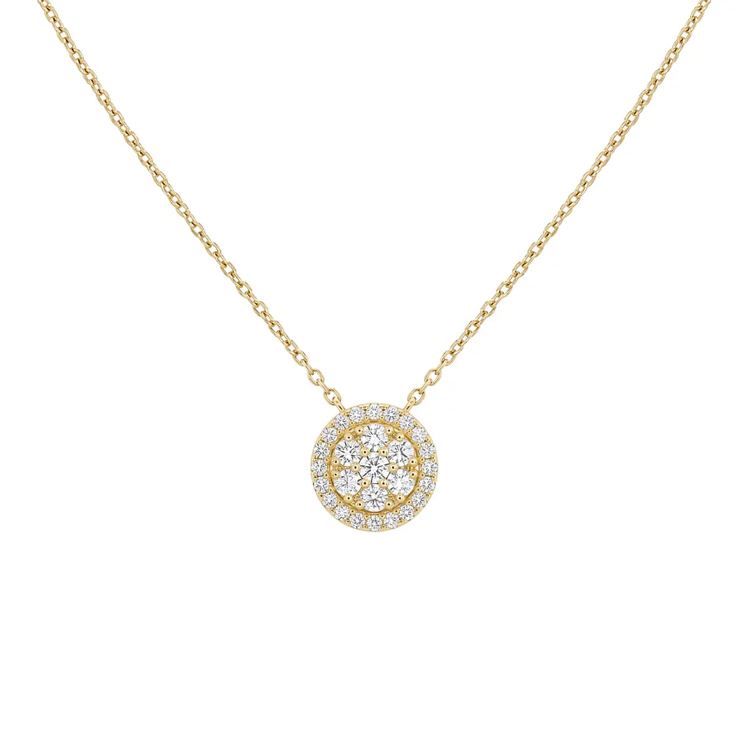Collar Oro Amarillo 18kt Diamantes 20Pts 2