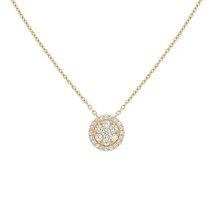 Collar Oro Amarillo 18kt Diamantes 20Pts