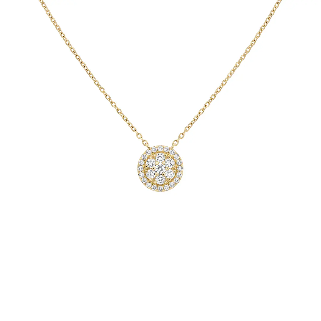 Collar Oro Amarillo 18kt Diamantes 20Pts 3