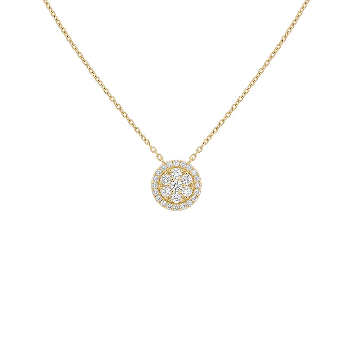 Collar Oro Amarillo 18kt Diamantes 20Pts 3