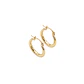 Aros Oro Amarillo 18kt Argollas Bote 17MM - Miniatura 3