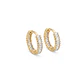 Aros de Plata Esterlina 925 Argolla Circón - Miniatura 2