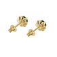Aros Oro Miel 18kt Solitario con Esmeraldina - Miniatura 3