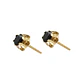 Aros Oro Miel 18kt Solitario con Ónix - Miniatura 2