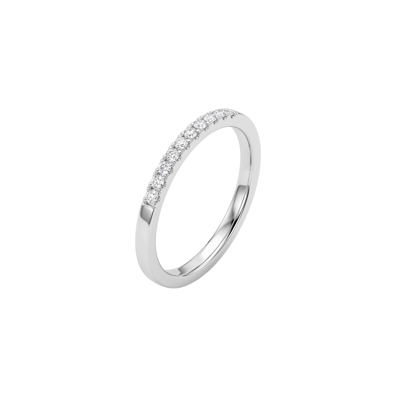 Anillo Oro Blanco 18kt Diamantes 10Pts Tiara 1