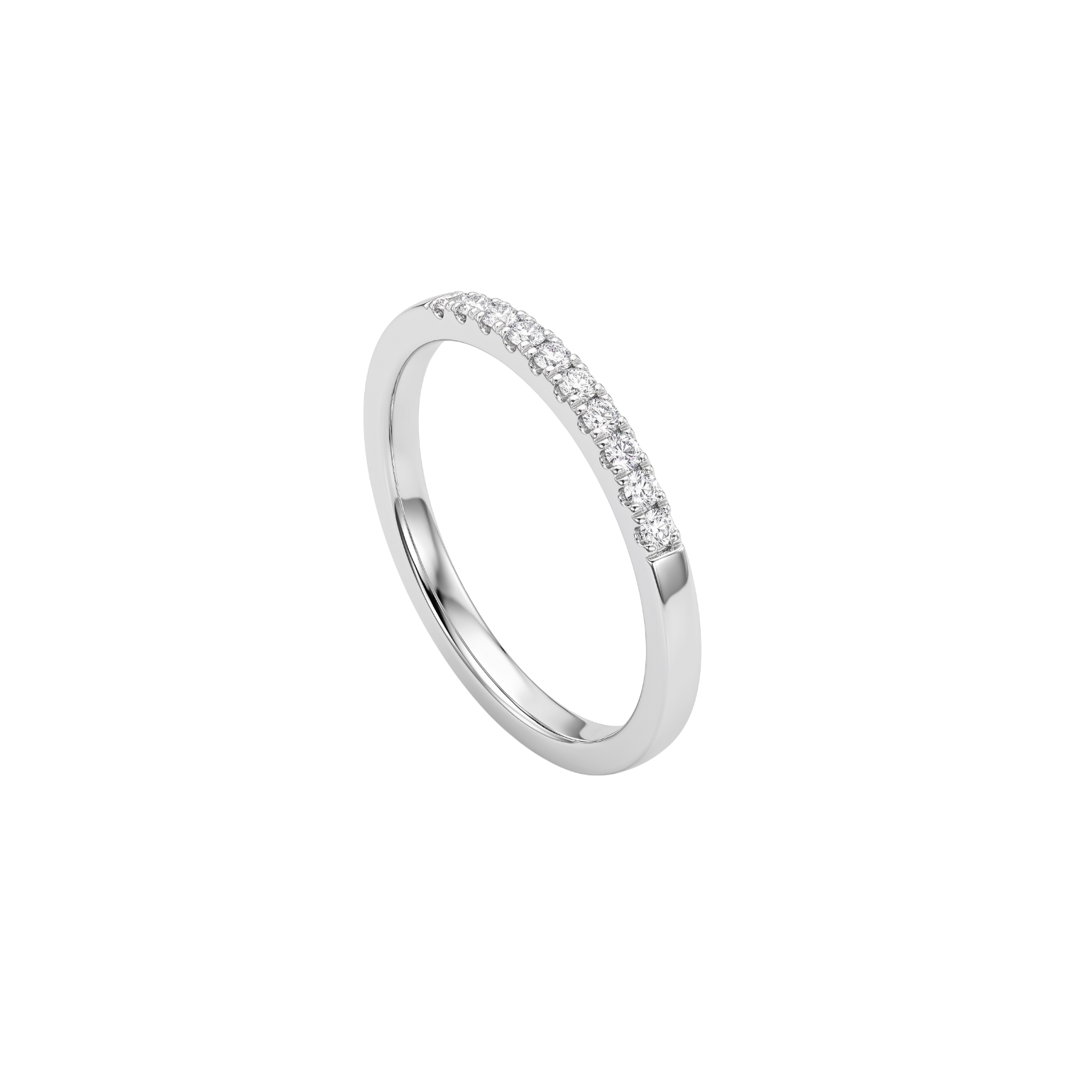 Anillo Oro Blanco 18kt Diamantes 10Pts Tiara 2