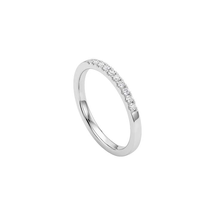 Anillo Oro Blanco 18kt Diamantes 10Pts Tiara 2