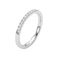 Anillo Oro Blanco 18kt Diamantes 10Pts Tiara - Miniatura 3