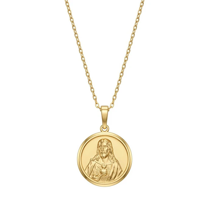Colgante de Oro Miel 18kt Letra Gótica V 3